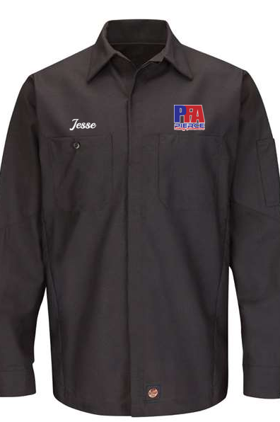 Technician Shirt - Long Sleeve Ripstop Crew Red Kap SY10 - Pierce Family Automotive