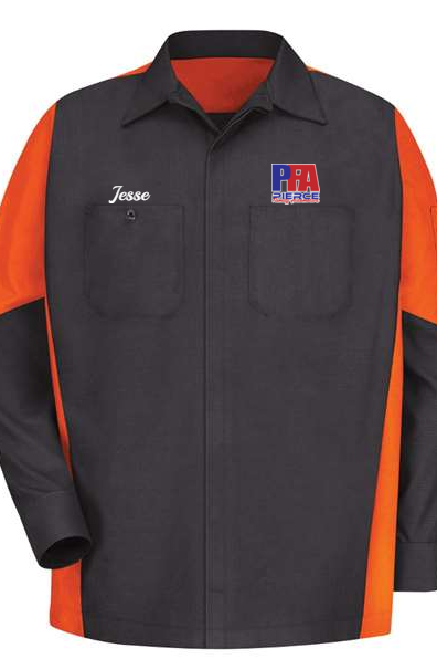 Technician Shirt - Long Sleeve Ripstop Crew Red Kap SY10 - Pierce Family Automotive