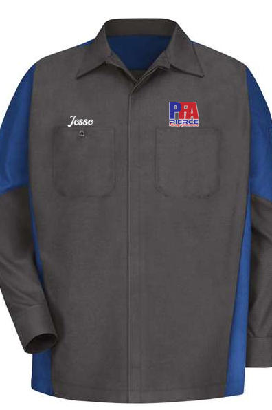 Technician Shirt - Long Sleeve Ripstop Crew Red Kap SY10 - Pierce Family Automotive