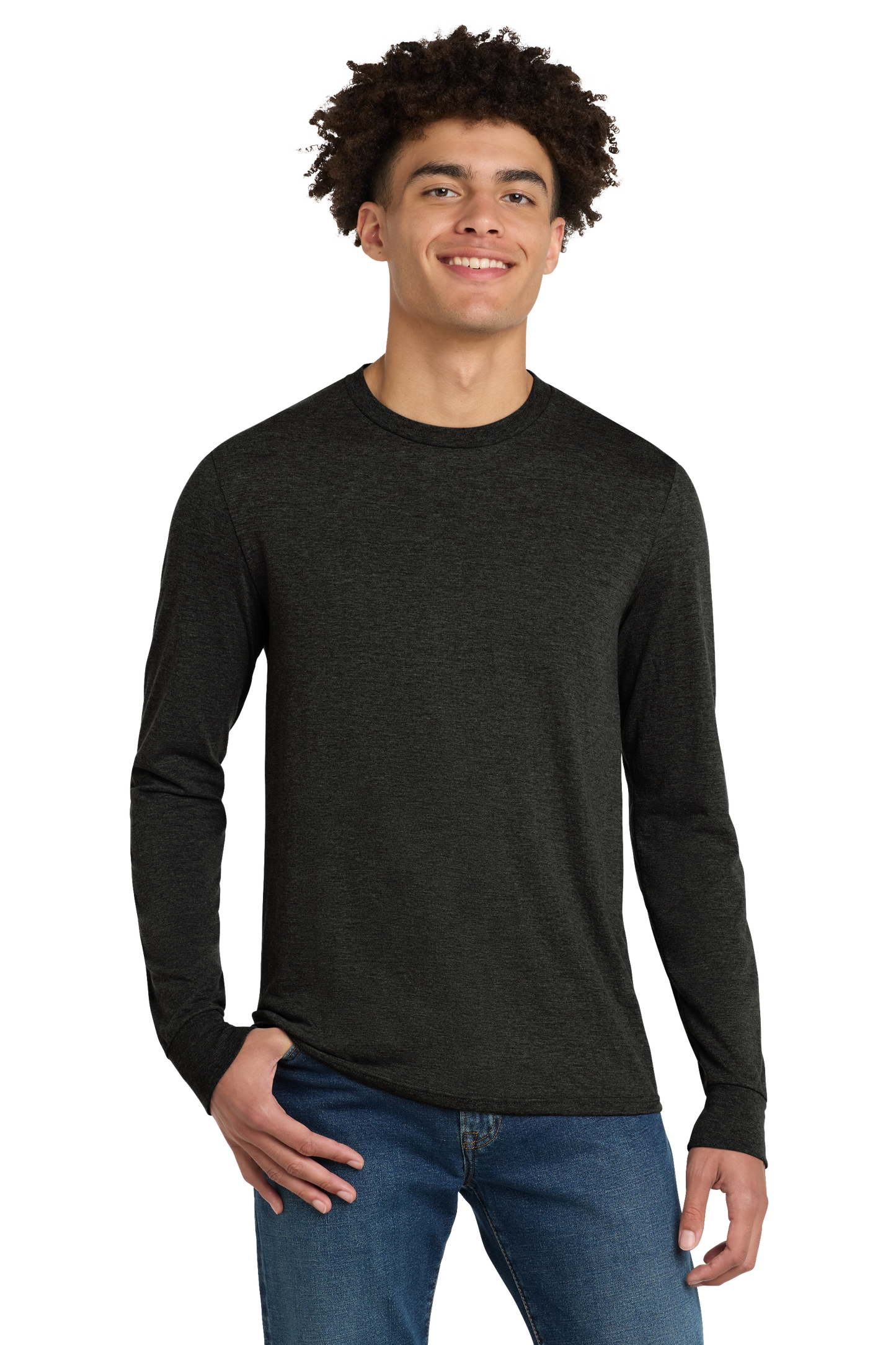 Premium T-Shirt - District® Perfect Tri® Long Sleeve Tee- DM132