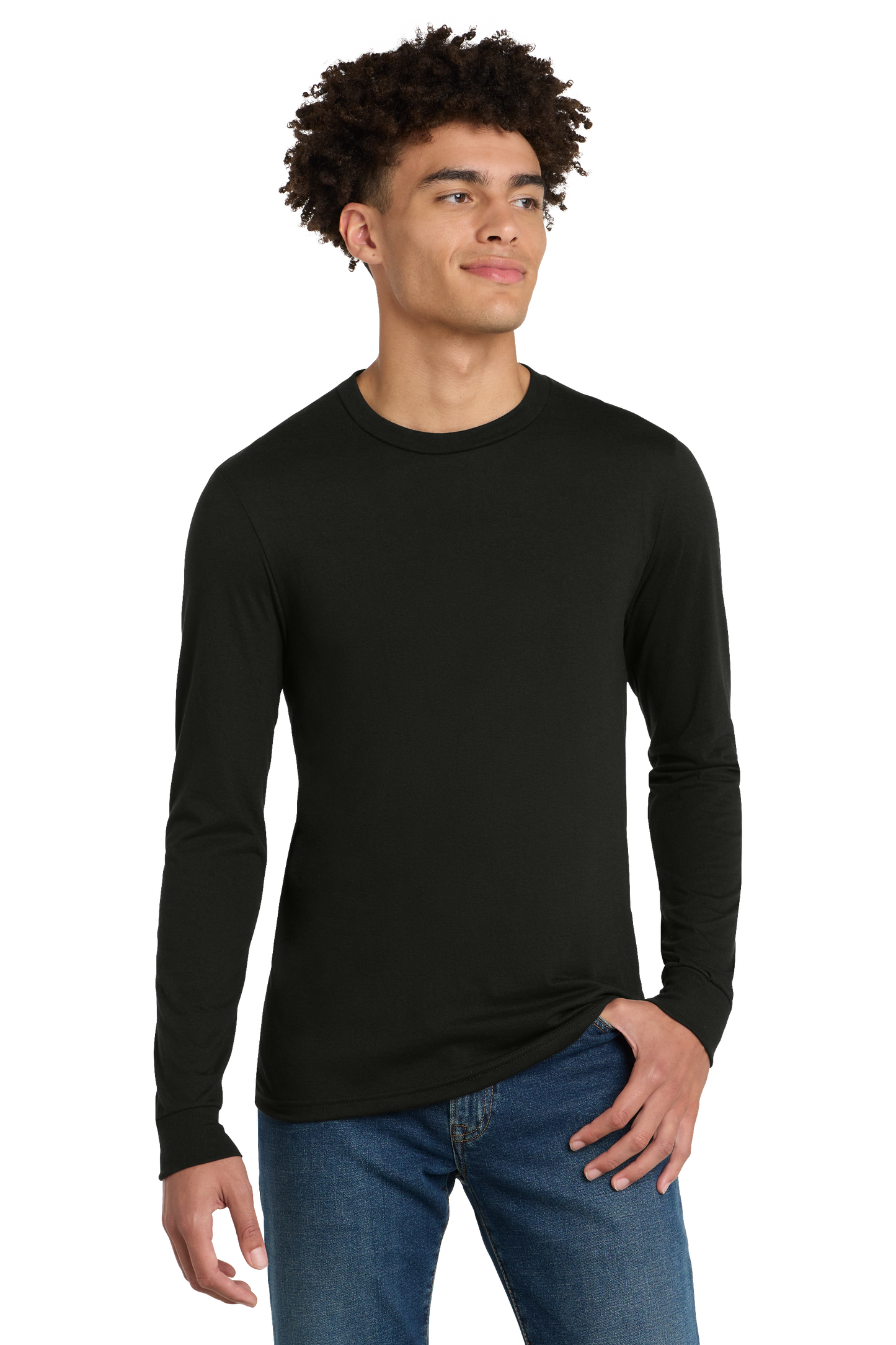 Premium T-Shirt - District® Perfect Tri® Long Sleeve Tee- DM132