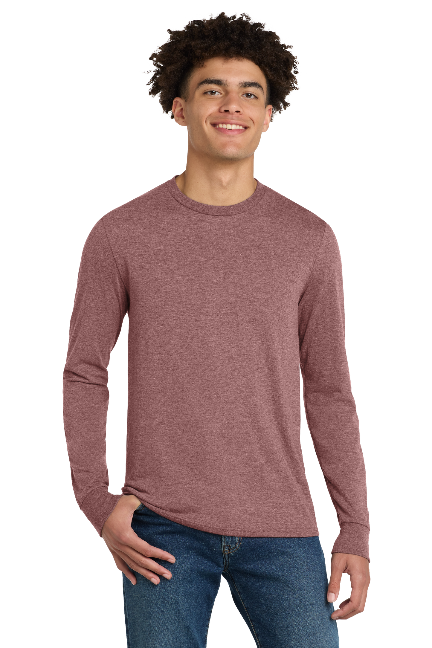 Premium T-Shirt - District® Perfect Tri® Long Sleeve Tee- DM132