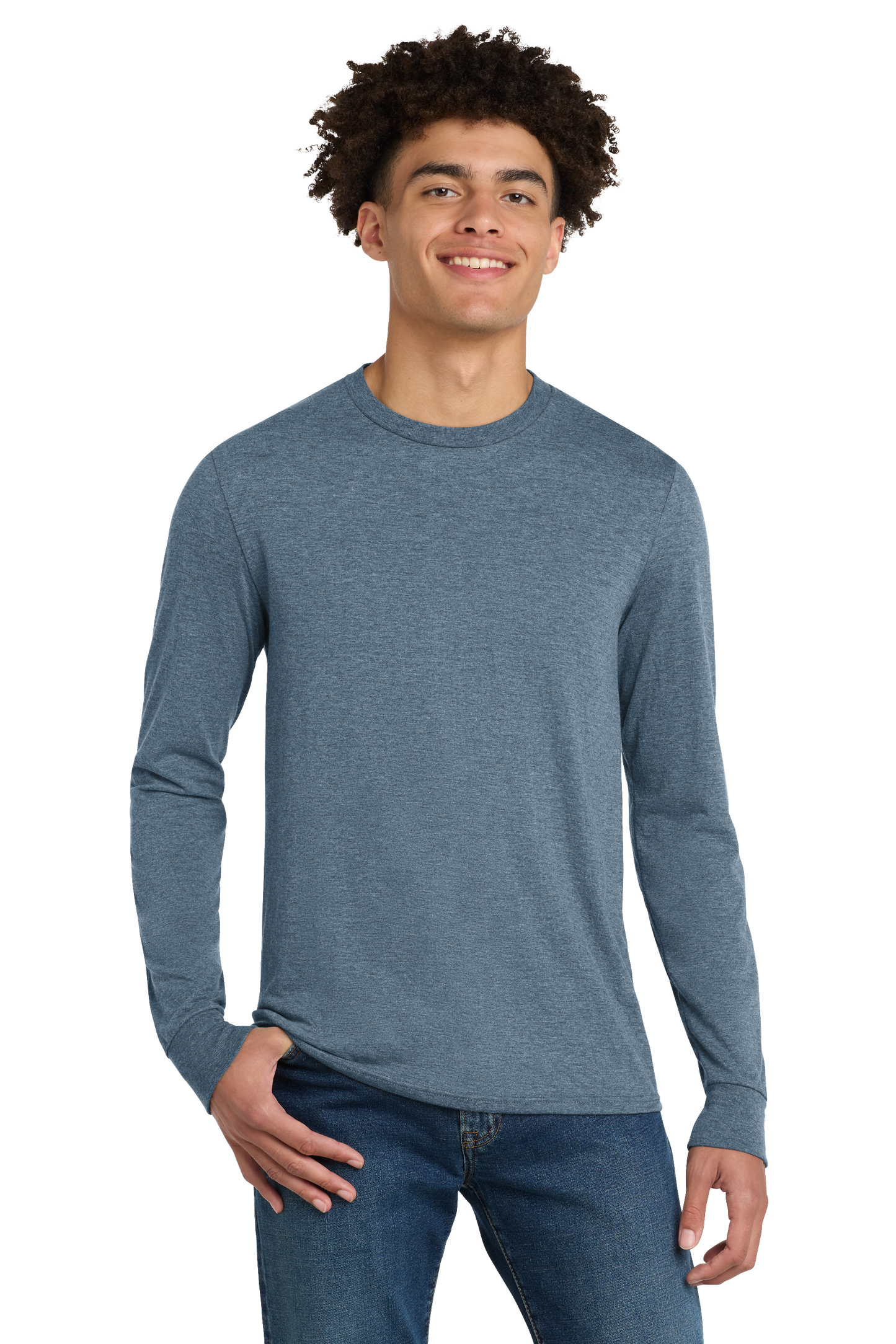 Premium T-Shirt - District® Perfect Tri® Long Sleeve Tee- DM132