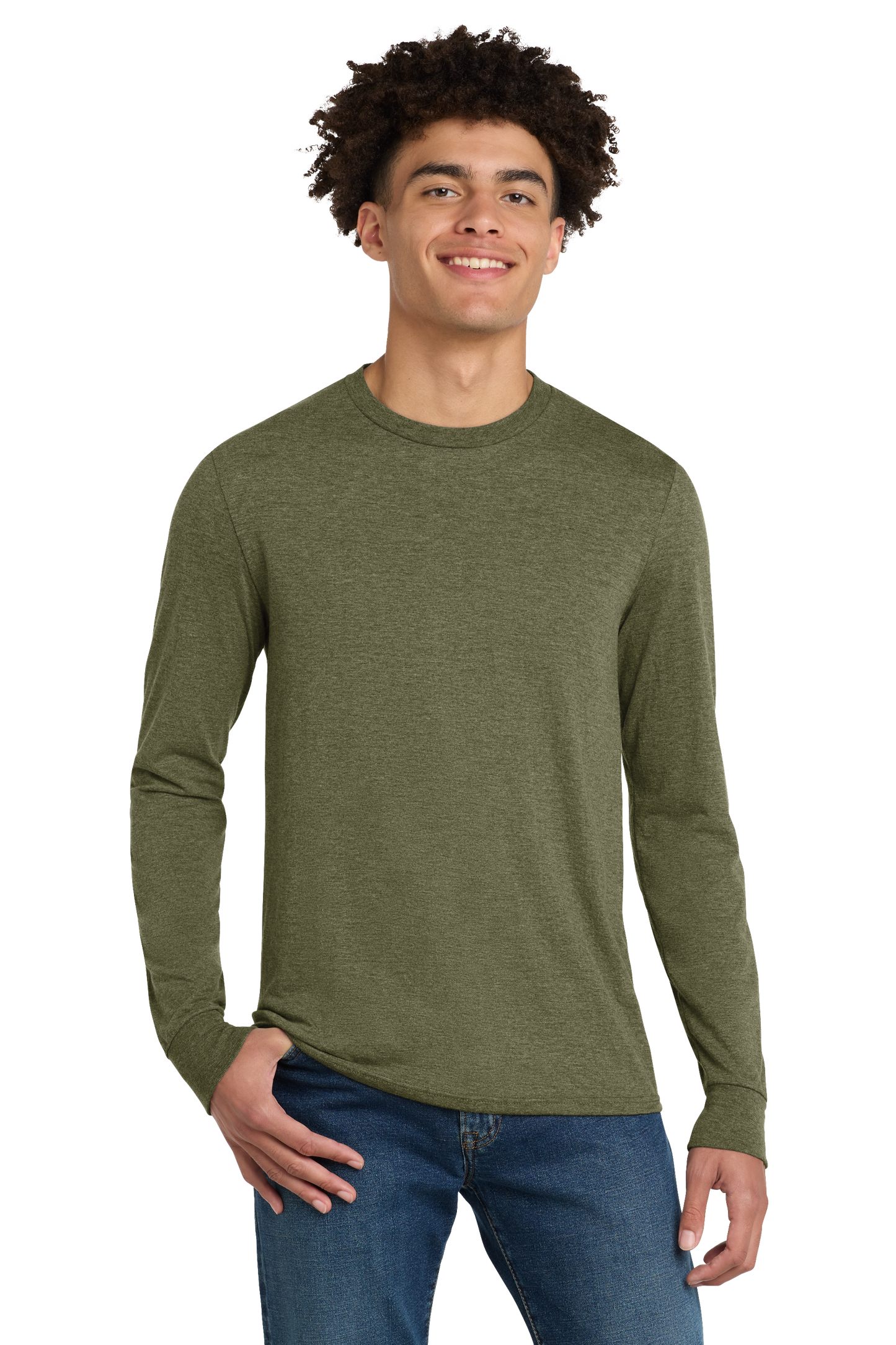 Premium T-Shirt - District® Perfect Tri® Long Sleeve Tee- DM132