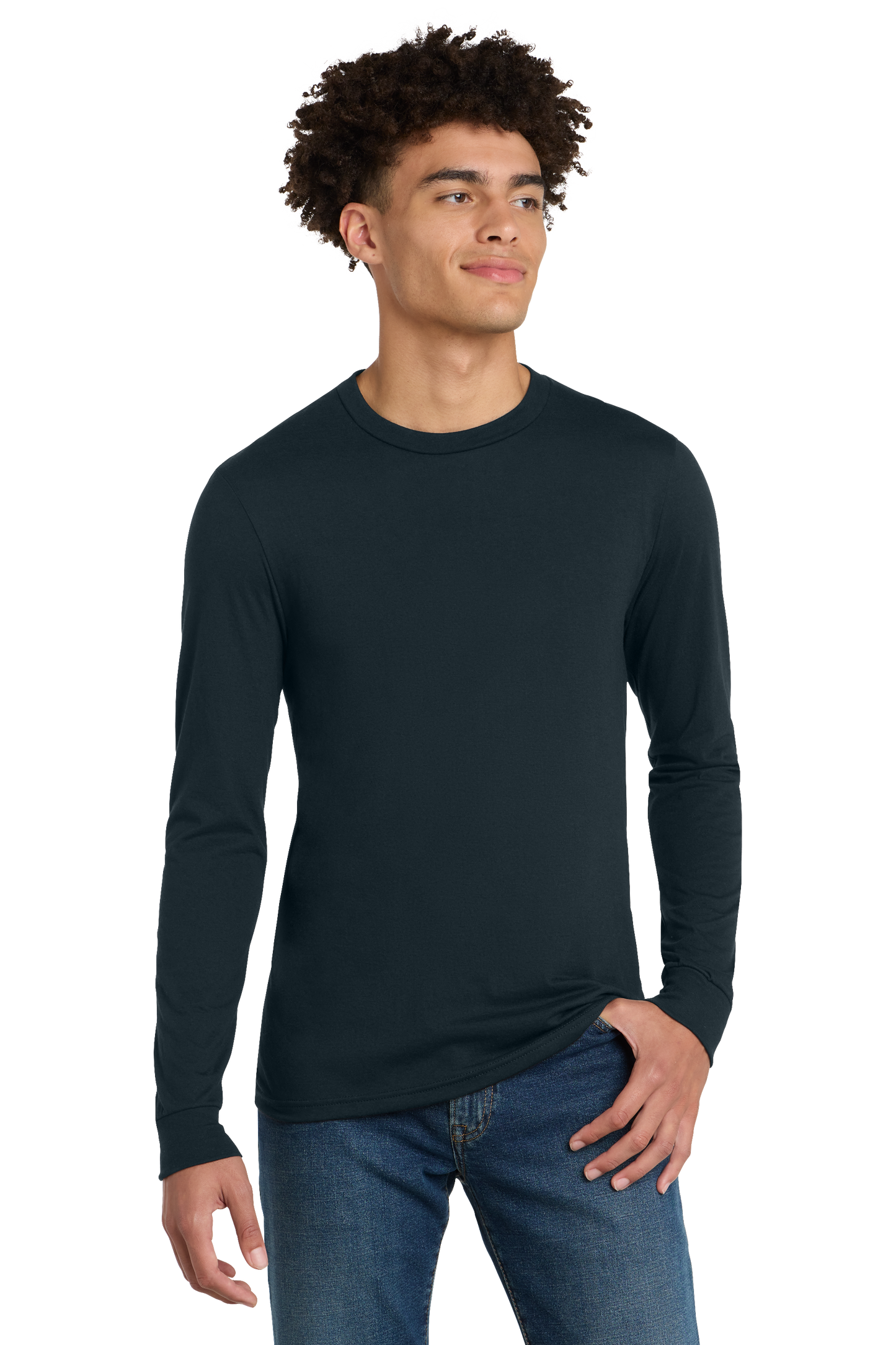 Premium T-Shirt - District® Perfect Tri® Long Sleeve Tee- DM132