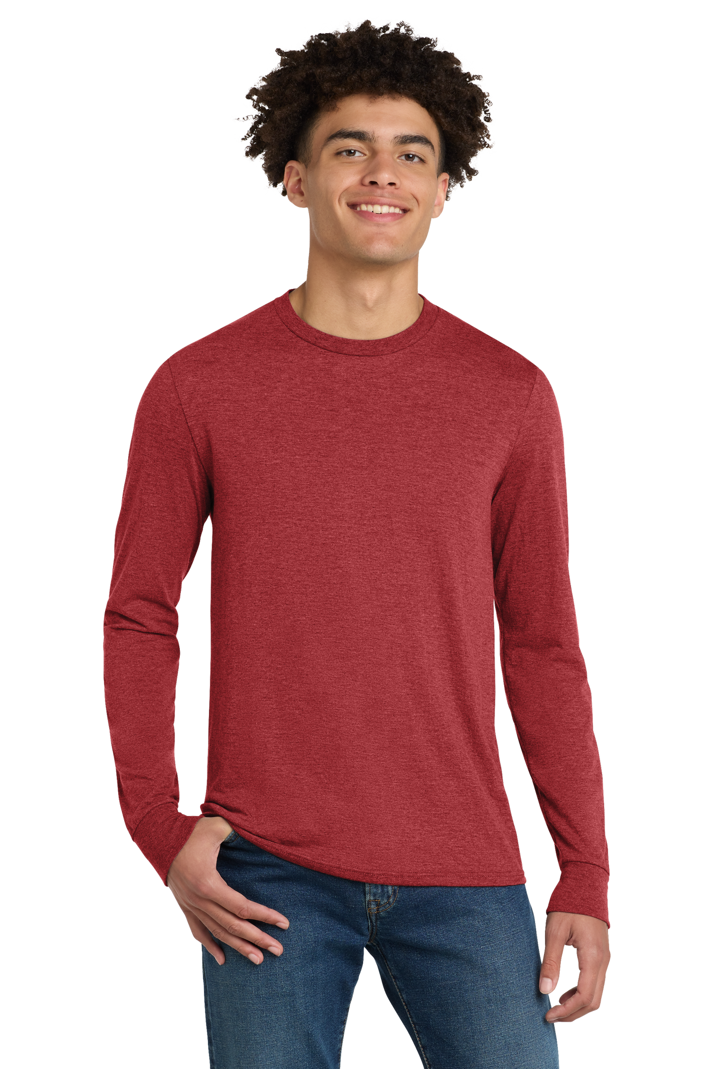 Premium T-Shirt - District® Perfect Tri® Long Sleeve Tee- DM132