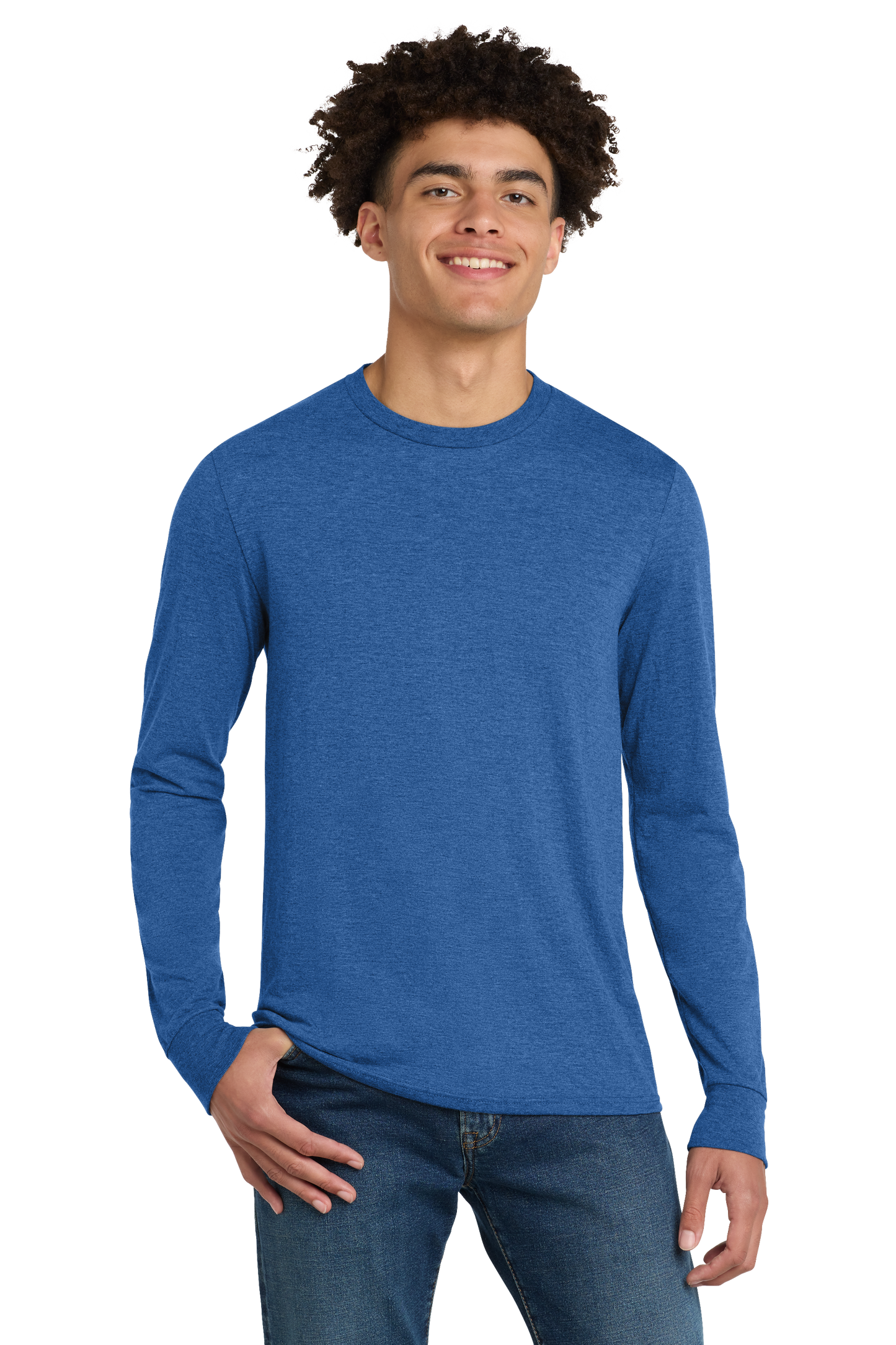 Premium T-Shirt - District® Perfect Tri® Long Sleeve Tee- DM132