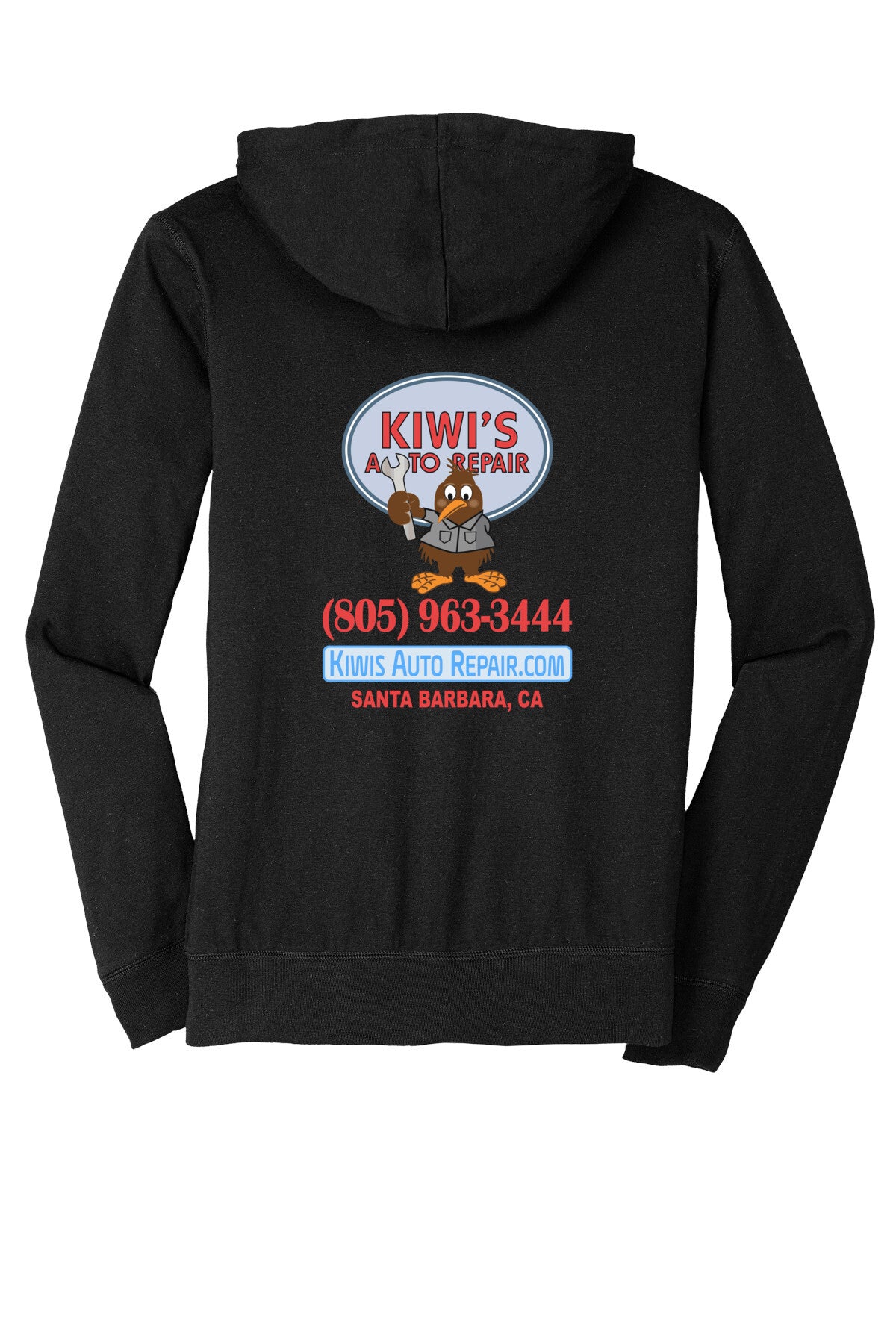 FULL ZIP HOODIE - District  Jersey DT1100 - Kiwis Auto Repair