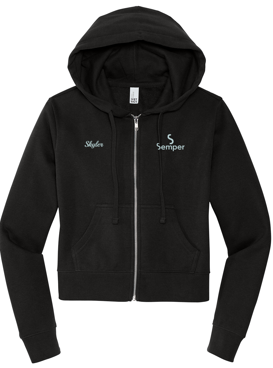 Full-Zip Hoodie Fleece  District® Women’s V.I.T.™ DT6103 - Semper