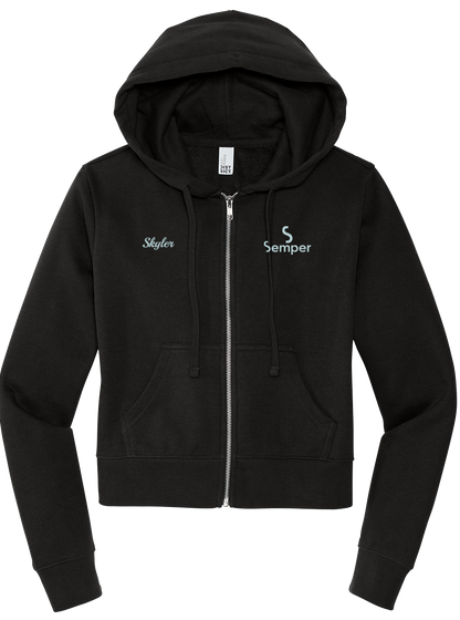 Full-Zip Hoodie Fleece  District® Women’s V.I.T.™ DT6103 - Semper