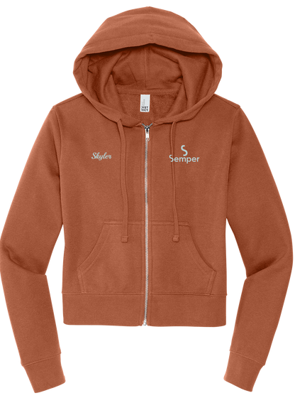 Full-Zip Hoodie Fleece  District® Women’s V.I.T.™ DT6103 - Semper