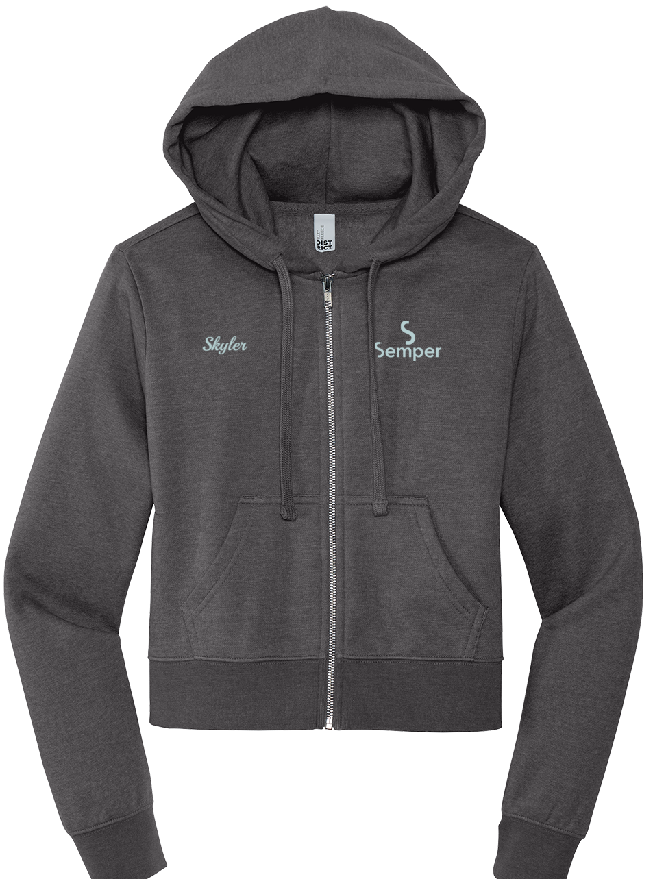 Full-Zip Hoodie Fleece  District® Women’s V.I.T.™ DT6103 - Semper