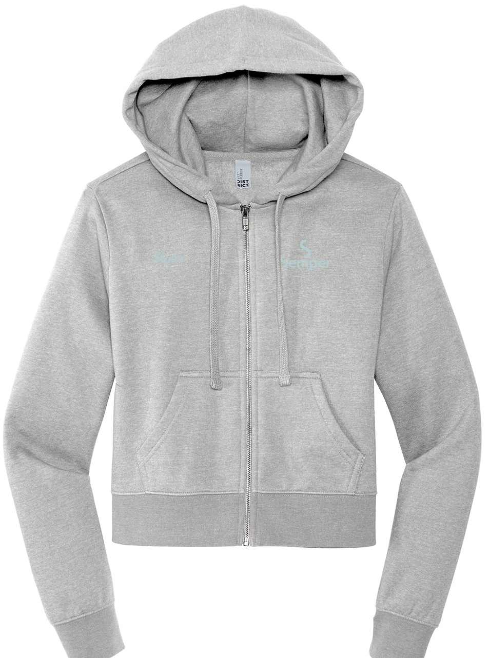 Full-Zip Hoodie Fleece  District® Women’s V.I.T.™ DT6103 - Semper