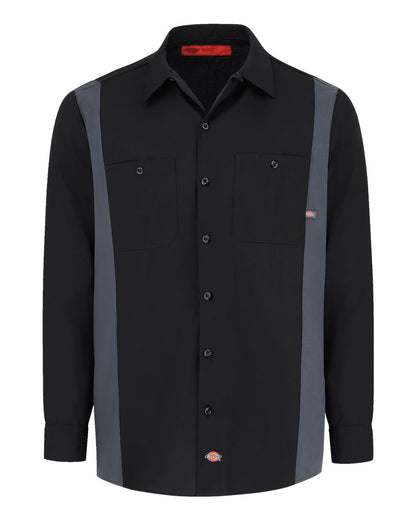 Work Shirt - Dickies Men's Industrial Colorblocked Long Sleeve Shirt - 5524