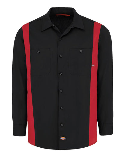 Work Shirt - Dickies Men's Industrial Colorblocked Long Sleeve Shirt - 5524