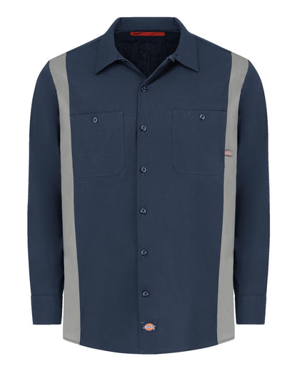 Work Shirt - Dickies Men's Industrial Colorblocked Long Sleeve Shirt - 5524