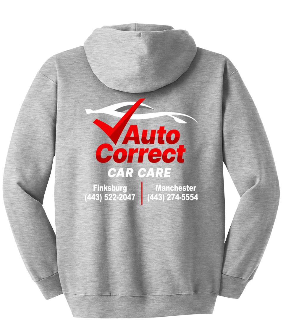 Pullover Hooded Sweatshirt - Hanes® Ultimate Cotton® F170 - Auto Correct Car Care