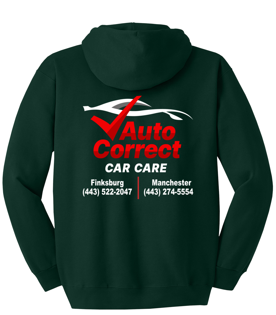 Pullover Hooded Sweatshirt - Hanes® Ultimate Cotton® F170 - Auto Correct Car Care