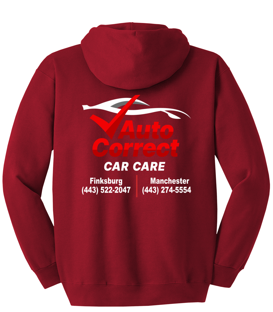 Pullover Hooded Sweatshirt - Hanes® Ultimate Cotton® F170 - Auto Correct Car Care