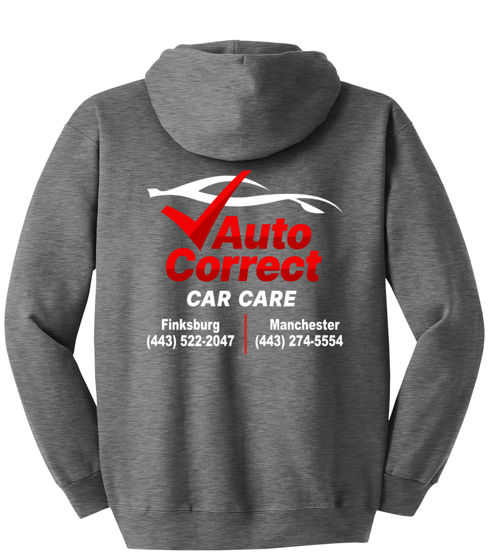 Pullover Hooded Sweatshirt - Hanes® Ultimate Cotton® F170 - Auto Correct Car Care