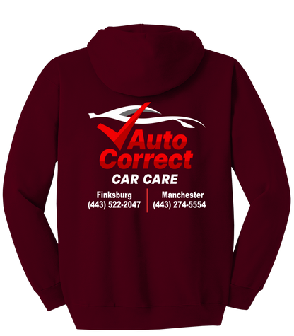 Pullover Hooded Sweatshirt - Hanes® Ultimate Cotton® F170 - Auto Correct Car Care