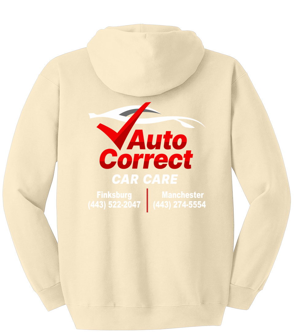 Pullover Hooded Sweatshirt - Hanes® Ultimate Cotton® F170 - Auto Correct Car Care