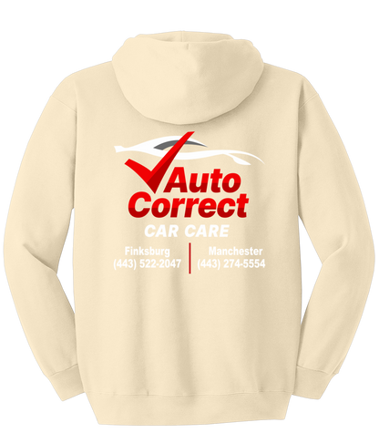 Pullover Hooded Sweatshirt - Hanes® Ultimate Cotton® F170 - Auto Correct Car Care