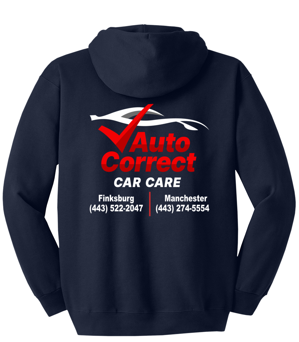 Pullover Hooded Sweatshirt - Hanes® Ultimate Cotton® F170 - Auto Correct Car Care