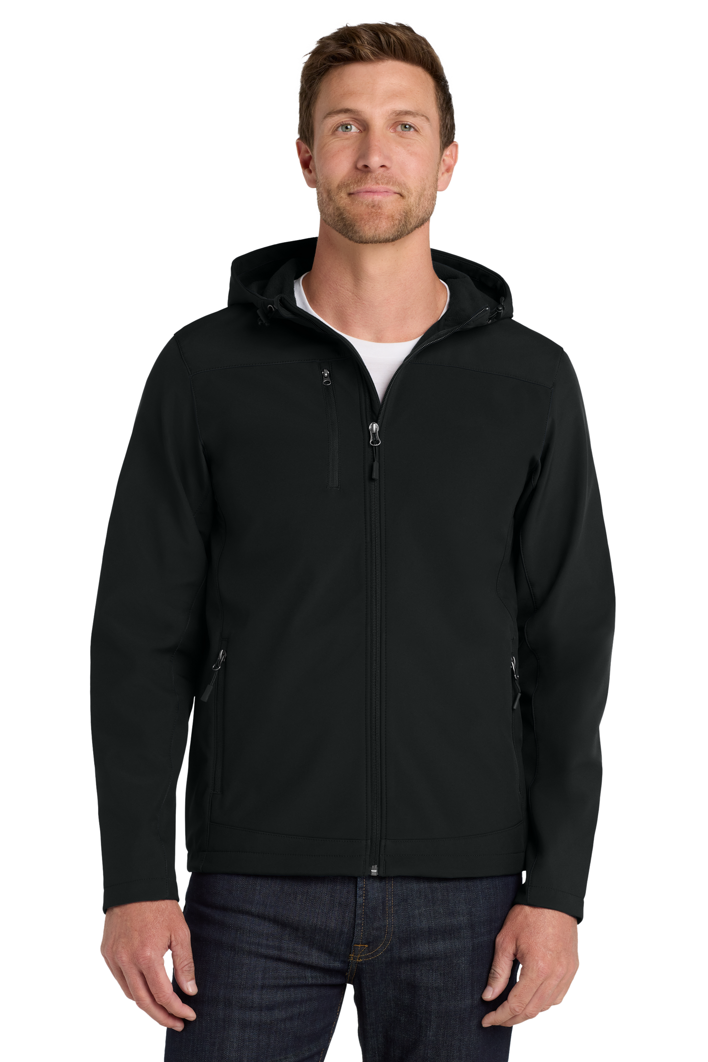 Port Authority® Hooded Core Soft Shell Jacket - J335