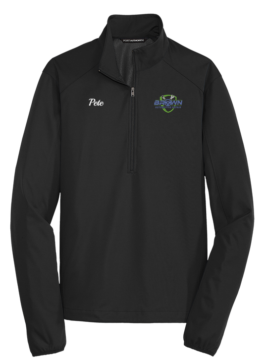 Jacket - Port Authority® Active 1/2-Zip Soft Shell Jacket  J716 - Brown Automotive Repair