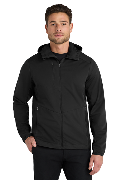 Jacket - Port Authority Active Hooded Soft Shell Jacket - J719