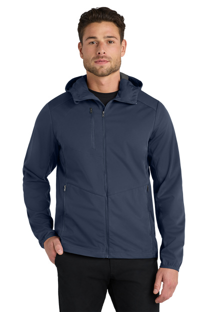 Jacket - Port Authority Active Hooded Soft Shell Jacket - J719
