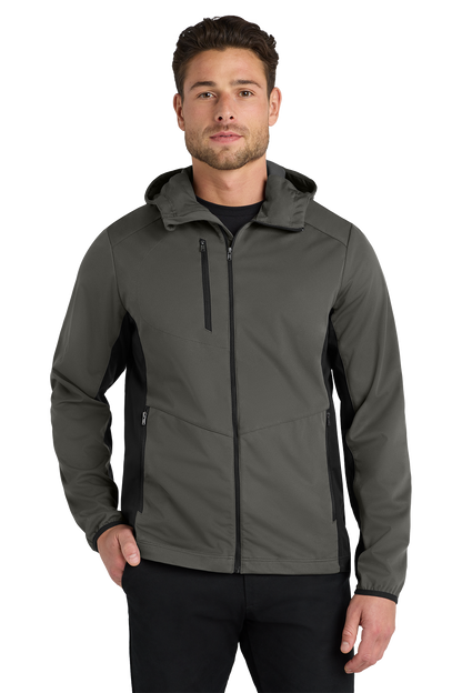 Jacket - Port Authority Active Hooded Soft Shell Jacket - J719