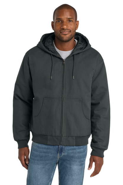 Embroidered CornerStone Duck Cloth Hooded Work Jacket - J763H