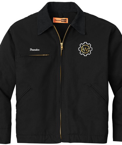 Jacket - CornerStone® - Duck Cloth Embroidered Work Jacket - J763 - Welch's Automotive