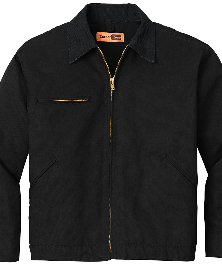 Jacket - CornerStone® - Duck Cloth Embroidered Work Jacket - J763 - Technician Tees