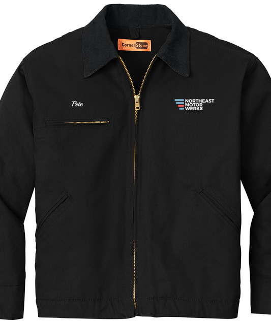 Jacket - CornerStone® - Duck Cloth Embroidered Work Jacket - J763 - Northeast Motor Werks