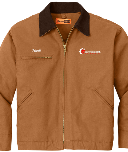 Jacket - CornerStone® - Duck Cloth Embroidered Work Jacket - J763 - Dragneel Automotive