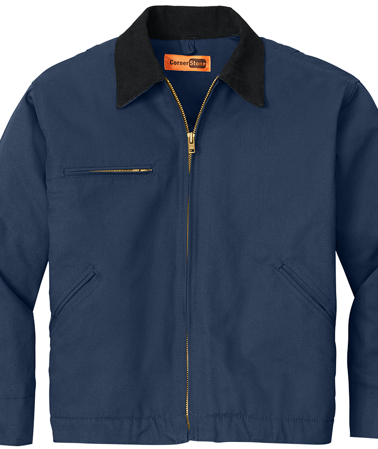 Jacket - CornerStone® - Duck Cloth Embroidered Work Jacket - J763 - Technician Tees