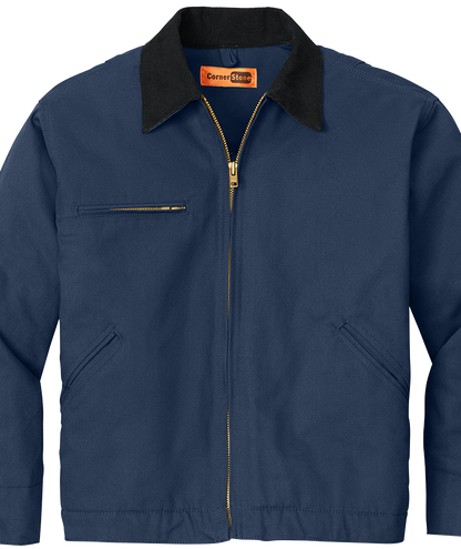 Jacket - CornerStone® - Duck Cloth Embroidered Work Jacket - J763 - Technician Tees