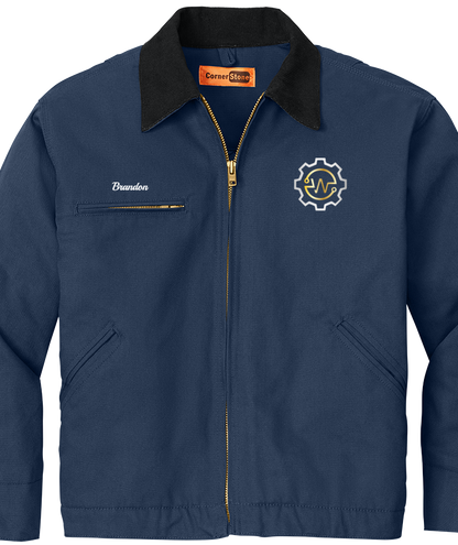 Jacket - CornerStone® - Duck Cloth Embroidered Work Jacket - J763 - Welch's Automotive