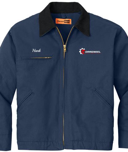Jacket - CornerStone® - Duck Cloth Embroidered Work Jacket - J763 - Dragneel Automotive