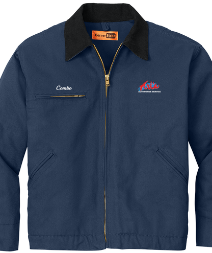 Jacket - CornerStone® - Duck Cloth Embroidered Work Jacket - J763 - Art's Automotive