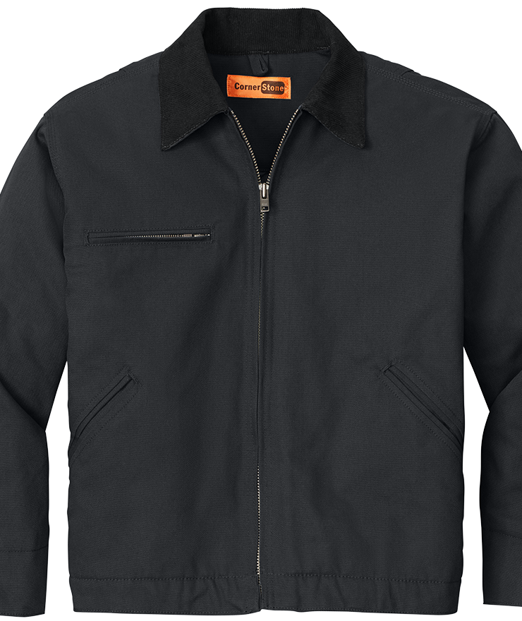 Jacket - CornerStone® - Duck Cloth Embroidered Work Jacket - J763 - Technician Tees