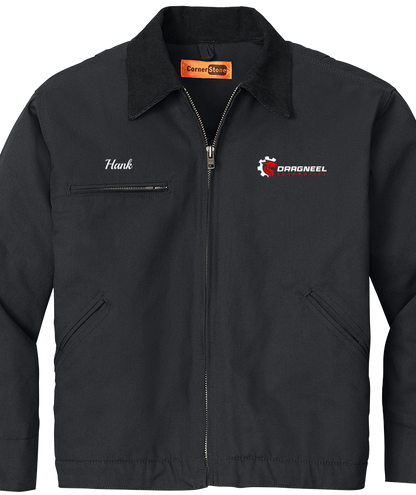 Jacket - CornerStone® - Duck Cloth Embroidered Work Jacket - J763 - Dragneel Automotive
