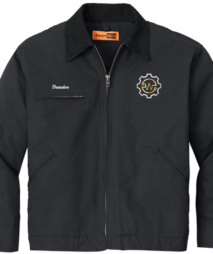 Jacket - CornerStone® - Duck Cloth Embroidered Work Jacket - J763 - Welch's Automotive