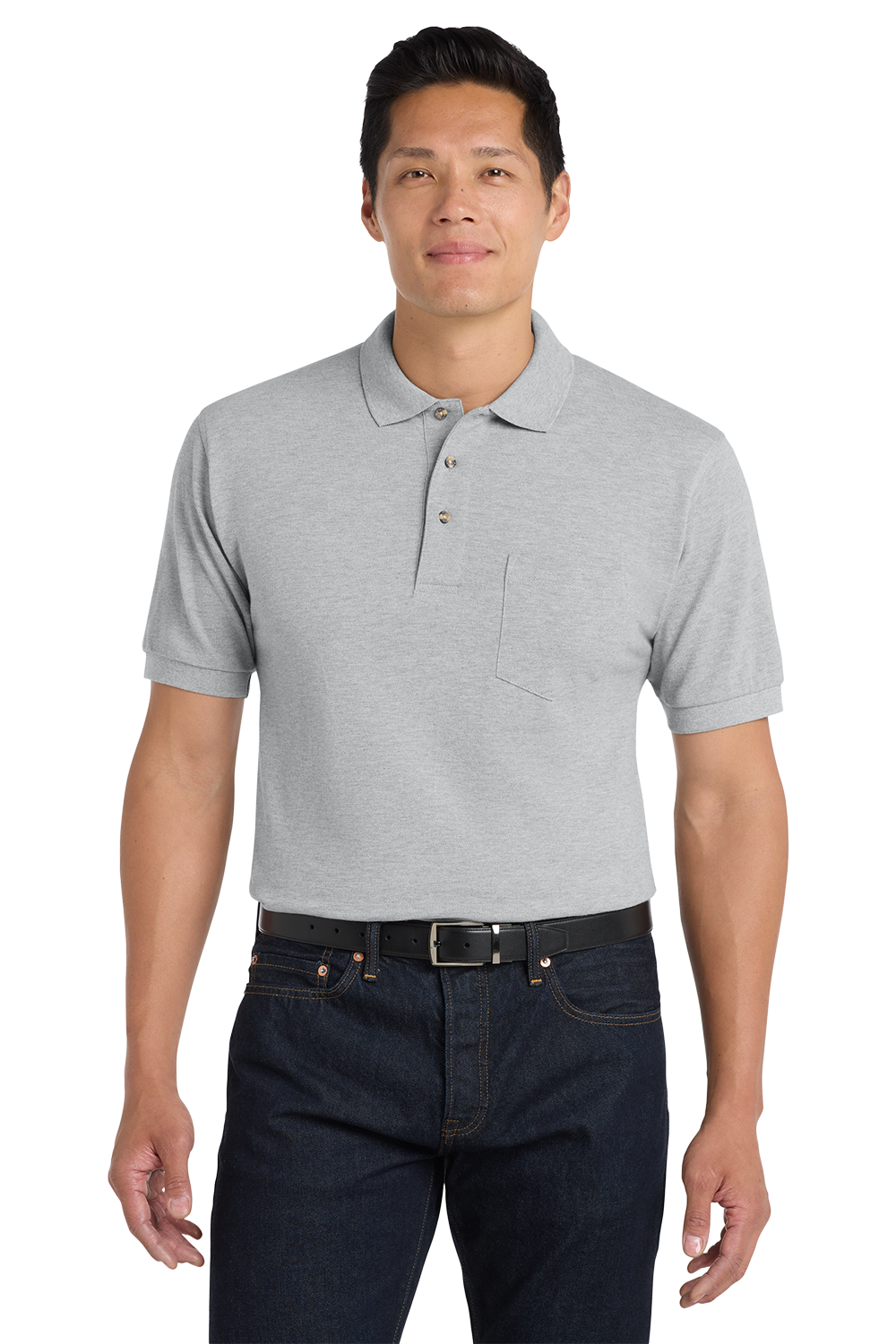 Port Authority® Heavyweight Cotton Pique Polo with Pocket - K420P