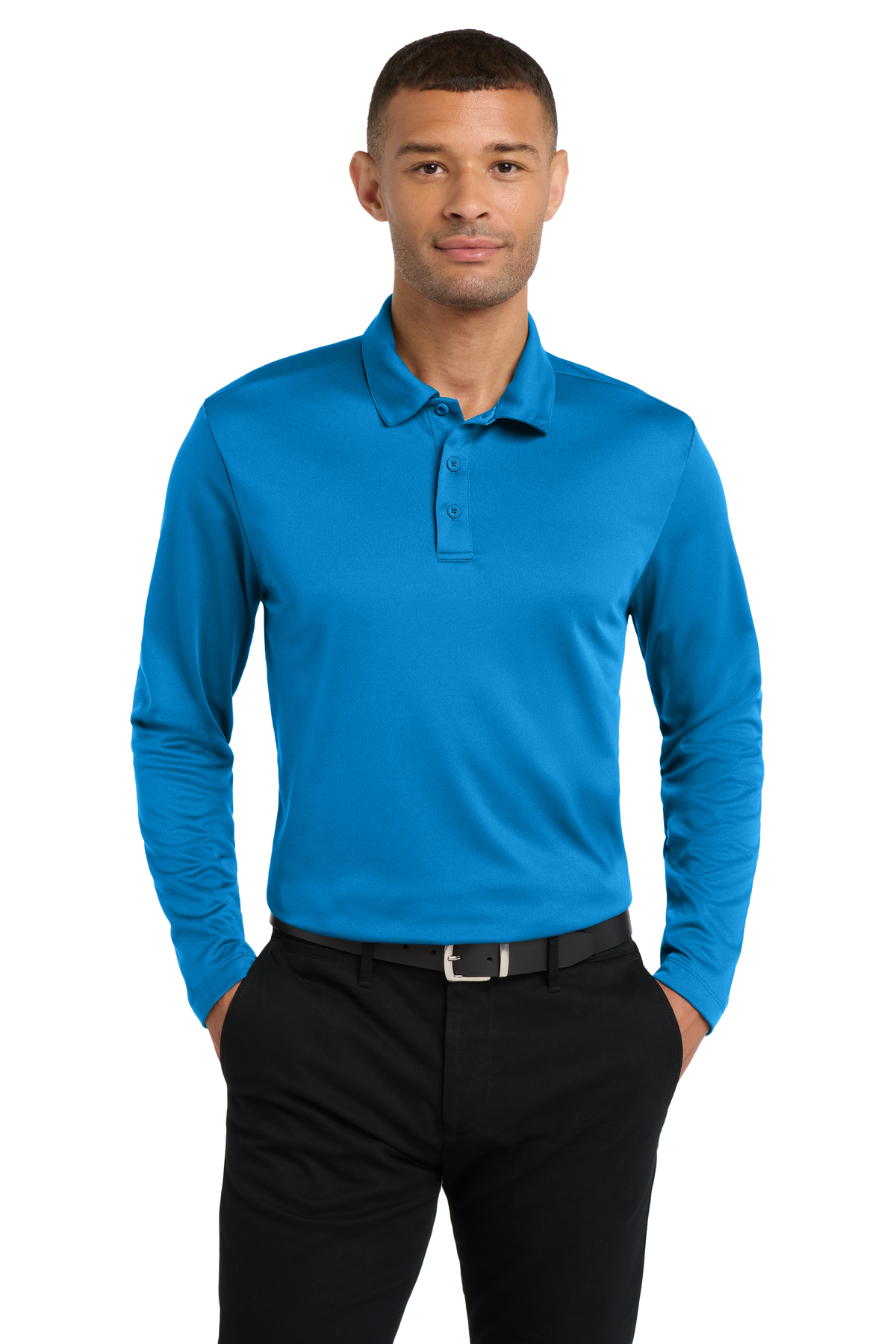Polo - Port Authority Silk Touch Performance Long Sleeve Polo - K540LS