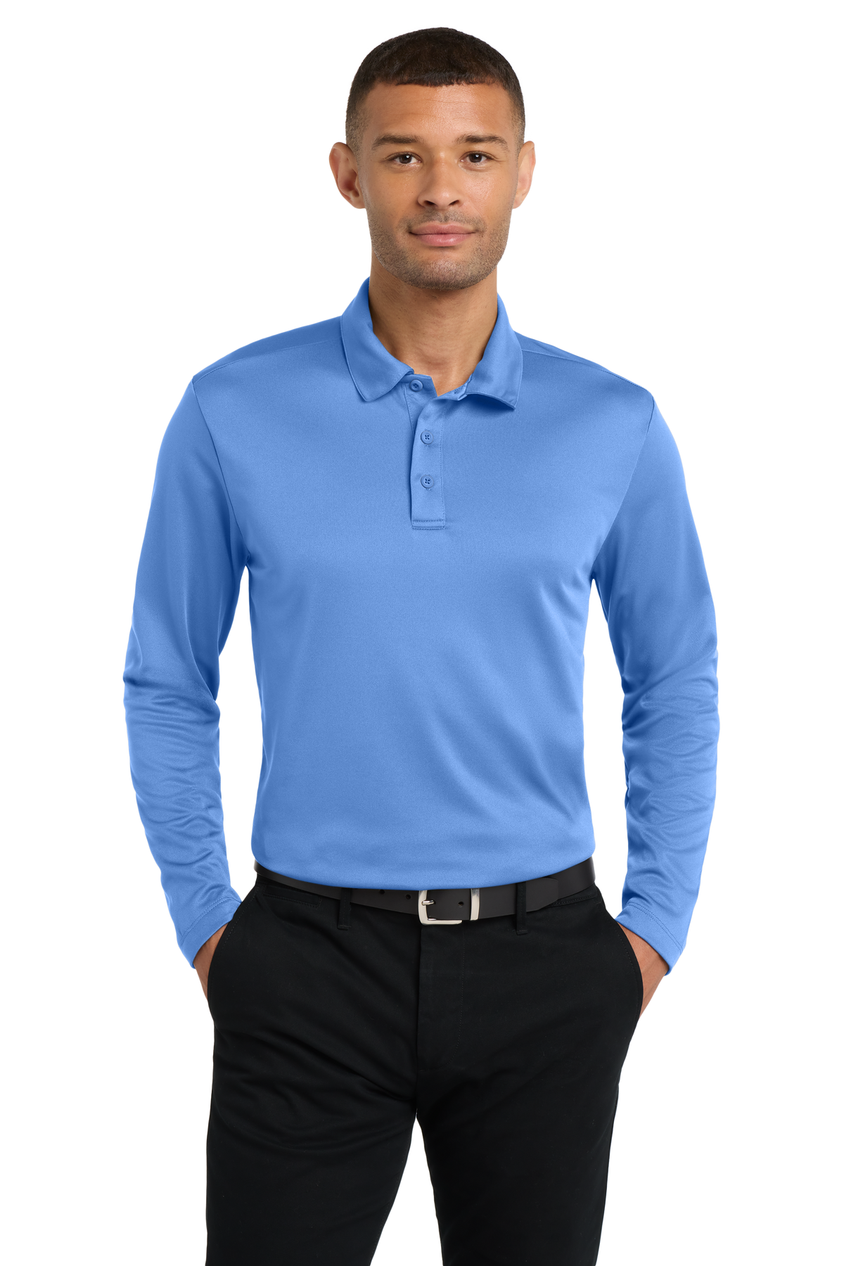 Polo - Port Authority Silk Touch Performance Long Sleeve Polo - K540LS