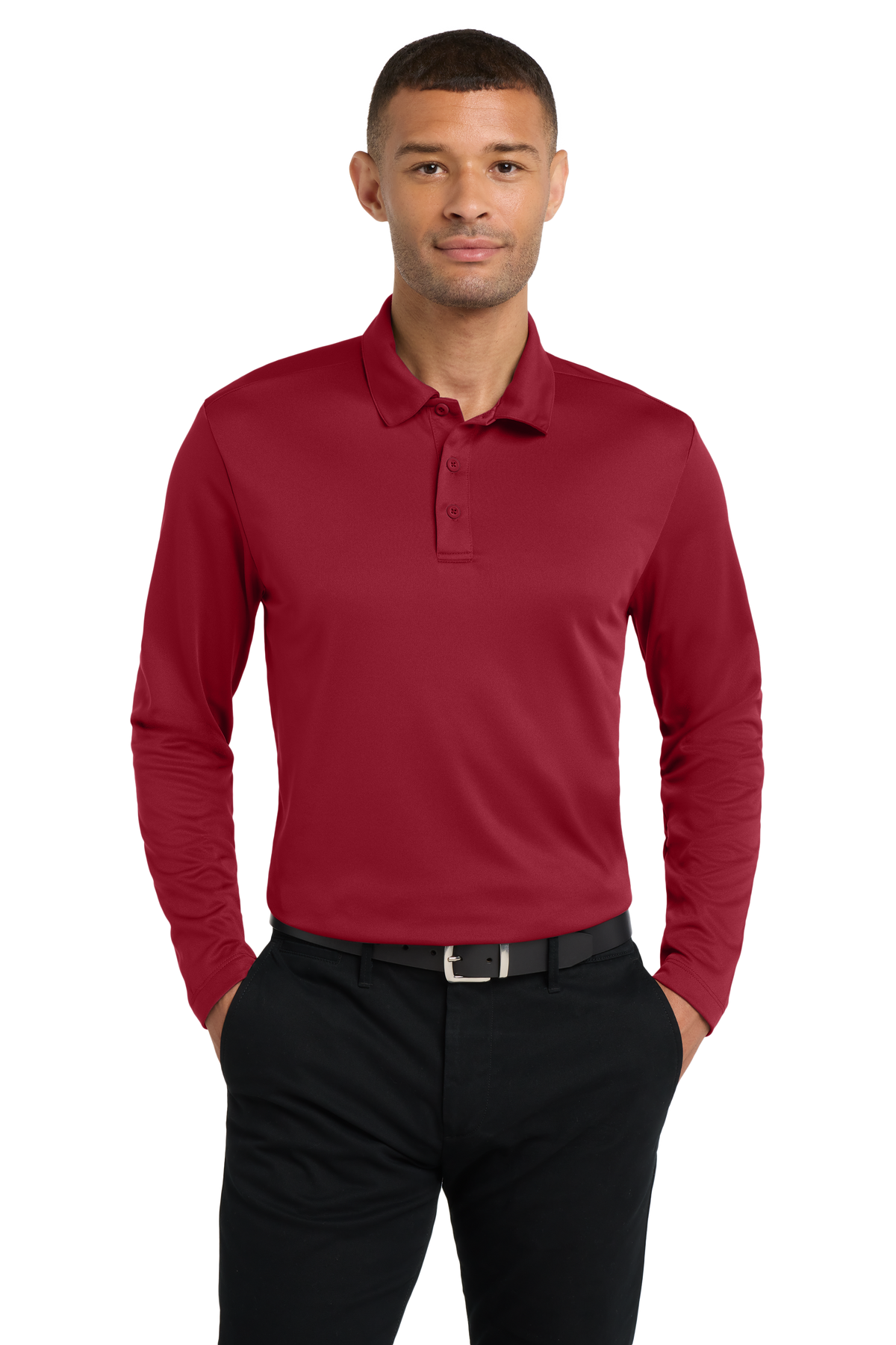 Polo - Port Authority Silk Touch Performance Long Sleeve Polo - K540LS